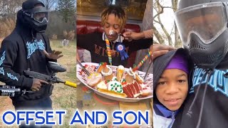 Offset Takes His Son Paintballing for His Birthday
