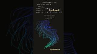 An Undulating Trace Of Oscillations Stitched From Sinewaves maths mathematics