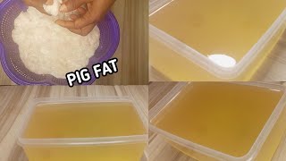 How To Make Clear Lard Oil At Home Easy Method For Pure White Lard