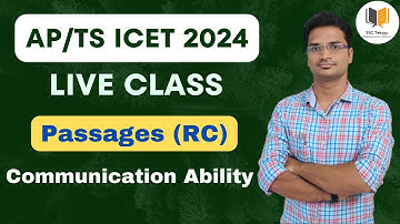 Class - 32 | Reading Comprehension  - Communication Ability Live Class | TS ICET 2024 | AP ICET 2024