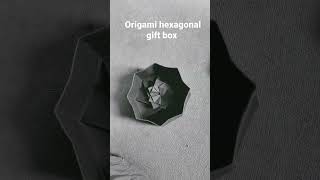 #origami hexagonal gift box
