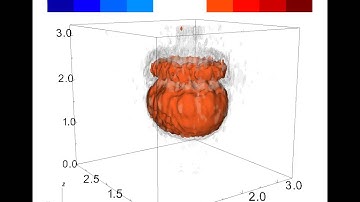 Three-Dimensional Visualization of a Vortex-Ring Impacting a Stratified Interface : Vorticity