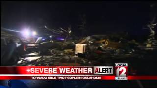 Tornadoes strike central US, killing 2 in Oklahoma