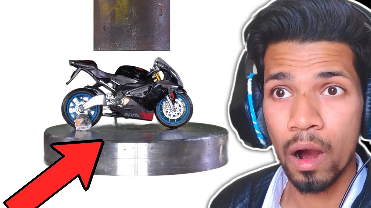 Super Bike vs Hydraulic Press!