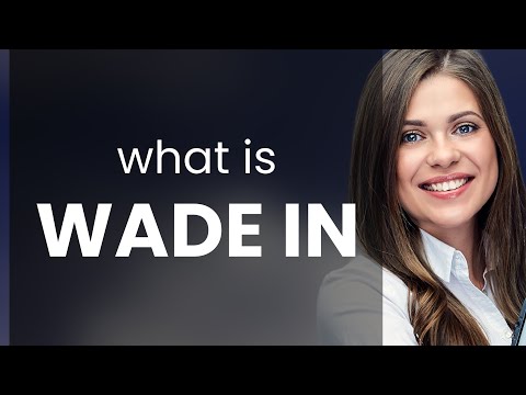 Exploring 'Wade In':