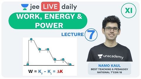 JEE Mains: Work, Energy & Power - Lecture 7 | Unacademy JEE | IIT JEE Physics | Namo Kaul