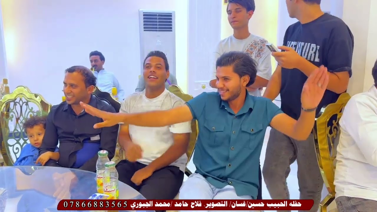 شاهد.جماعت العريس شسوو  🙈حفله أهالي الحمزه الغربي حفله الحبيب حسين غسان المصور فلاح حامد 07866883565