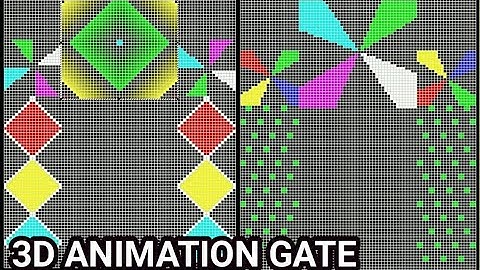 HOW TO MAKE 3D ANIMATION : GATE PROGRAMMING BY LED BUILD