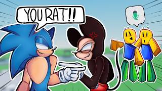 SONIC and MICKEY CAUSE CHAOS in ROBLOX VOICE CHAT