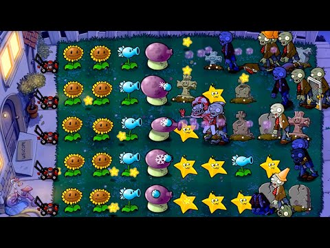 PLANTS VS. ZOMBIES HD | All Night Levels (Adventure 2)