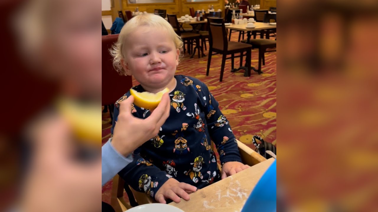 Try Not To Laugh 😂 Cute Baby Eating Lemon 🍋 TRY NOT TO LAUGH 😂 