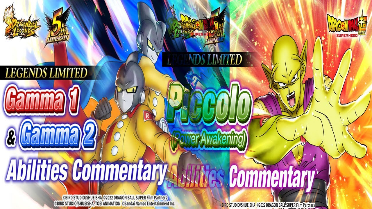 Dragon Ball Legends Anniversary 5 th Legend Limited Gamma 1 & Gamma 2