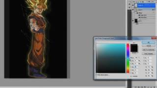 Dragon ball z - Adobe Photoshop cs5 Glowing/lighting effects screenshot 5