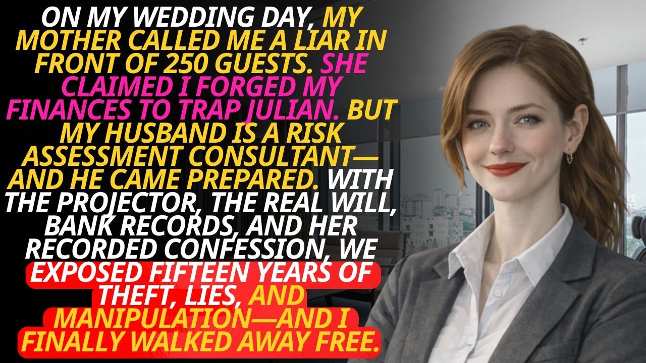 My Mom Called Me A Fraud At My Wedding—My Husband’s Evidence Exposed Her 15 Year Theft