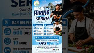 Serbia | Jobs #hospitality #job #hospitalityindustry #hospitalitymanagement #serbia #shorts