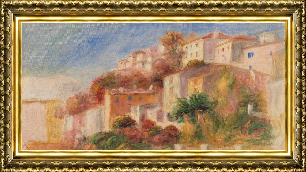 Pierre-Auguste Renoir - View from the Garden of the Post Office, Cagnes (1908)
