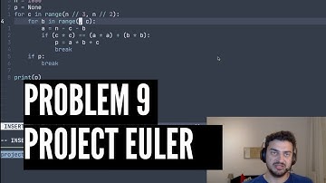 Project Euler Problem 9 Python Solution