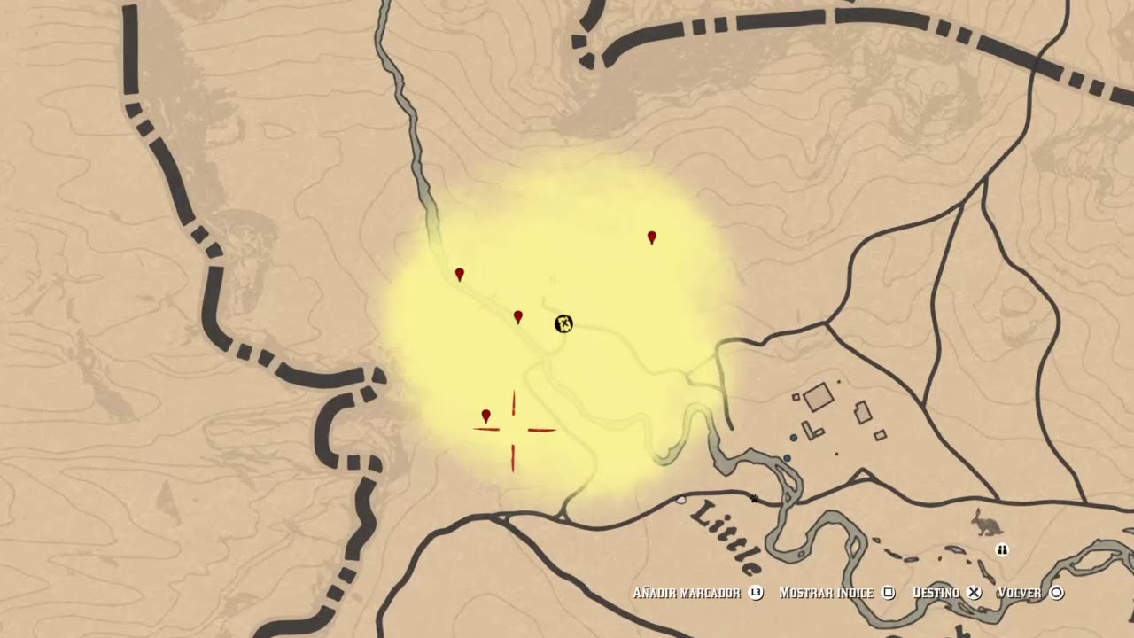 SALTO DE BRANDYWINE - Mapa Del Tesoro Ubicación - Red Dead Redemption 2  Online 