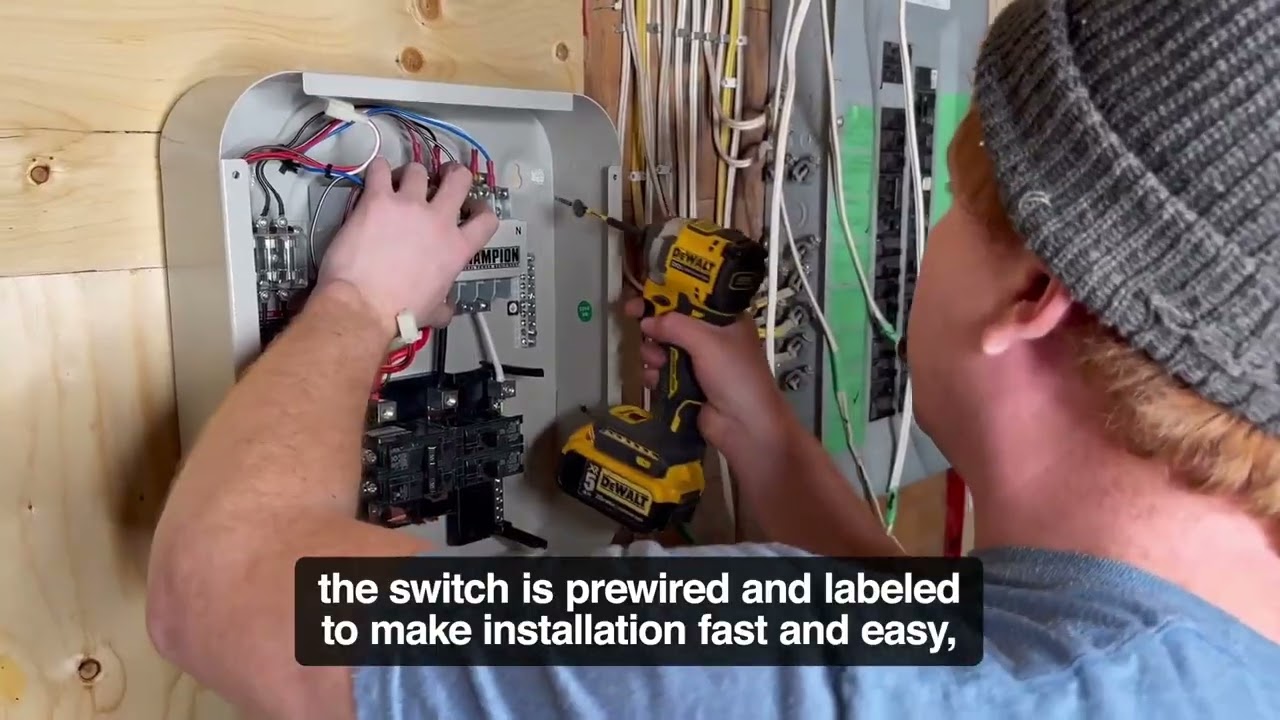 50-Amp 240-Volt Indoor-Rated Manual Transfer Switch (Model 201193