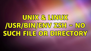 Unix & Linux: /usr/bin/env: zsh -: No such file or directory (2 Solutions!!)