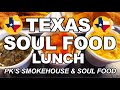 SOUL FOOD Lunch Special at "PK's Smokehouse & Soul Food", Plano TEXAS.