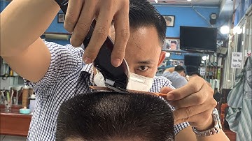 Cách hớt đầu Đinh bằng bầu cạnh chi tiết, KHIÊM TÓC NAM