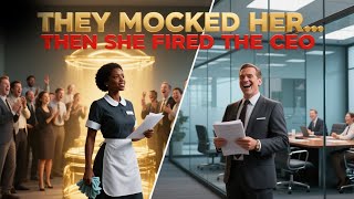 They Mocked BLACK Cleaning Lady—Until She FIRED CEO in Front of Everyone