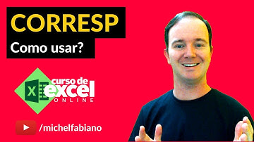Como usar Corresp no Excel Passo a Passo