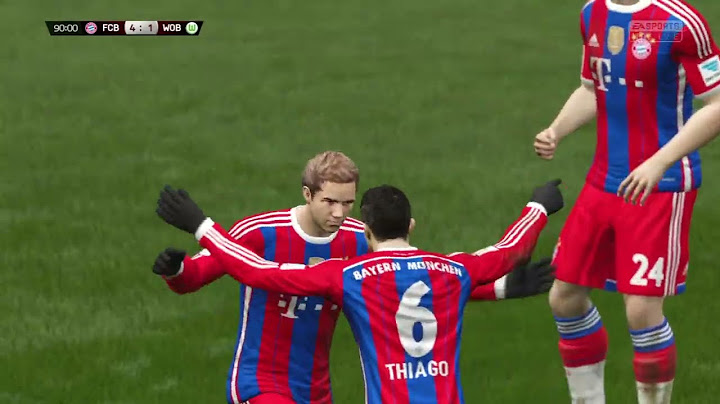 Mario Götze scores for FC Bayern against VfL Wolfsburg - FIFA 15 Career Mode Bundesliga