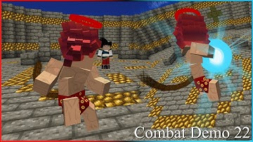 Huge Changes to Melee Combat in Minecraft (Combat Demo 22) [Dragon Block Apollo]