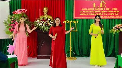 Trường Mẫu Giáo Hoa Sen - lễ khai giảng và đón bằng chuẩn quốc gia