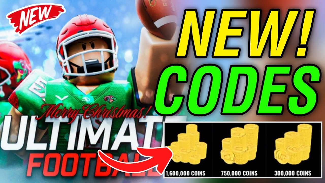 ⚠️XMAS UPDATE CODES⚠️ULTIMATE FOOTBALL ROBLOX CODES 2023- ULTIMATE ...