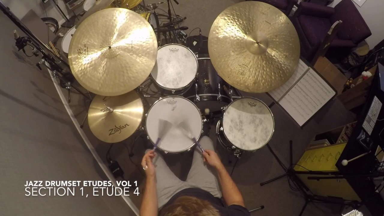 Jake Reed - Jazz Drumset Etudes, vol. 1 - Using Brushes - YouTube