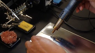 Building a Radio Horn Telescope - CAN - Soldering the Antenna to the Can