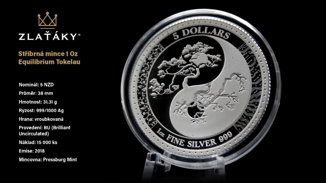 Stříbrná mince Equilibrium Tokelau 1 Oz 2018