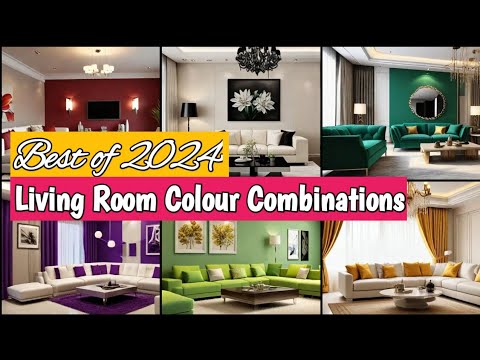 Best Colour Combinations for Living Room 2024🌟 ️ | Modern living room ...