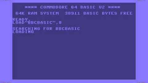 BBC BASIC on Commodore 64 - Demo 1