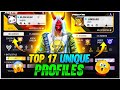 Top 17 unique id of free fire battleground  free fire    id    