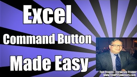 How to make a command button in Excel -  Excel Form Controls - Running a macro 2010 2013 2016