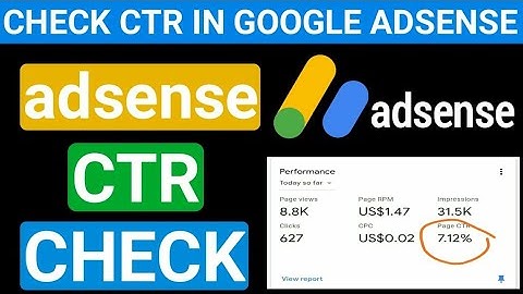 How to check ctr on Google Adsense in Urdu Hindi 2021