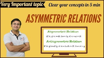 Asymmetric Relations | Discrete Mathematics | GATE | NET | structure - part 5