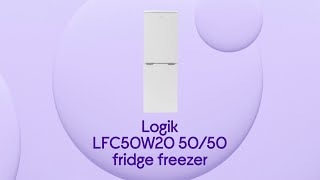 Logik LFC50W20 50/50 Fridge Freezer - White - Product Overview