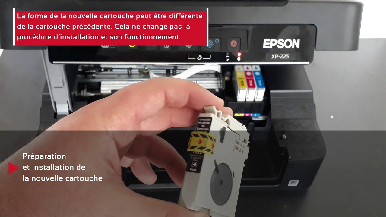 Tutorial FR-EN-DE-NL] of Epson 18 cartridge - YouTube