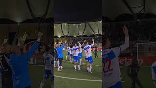 después del partido universidad de católica 1 - 0 con Limache