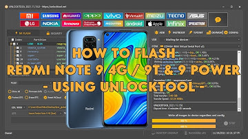 How To Flash Xiaomi Redmi Note 9 4G / 9T & 9 Power Using UnlockTool - [romshillzz]