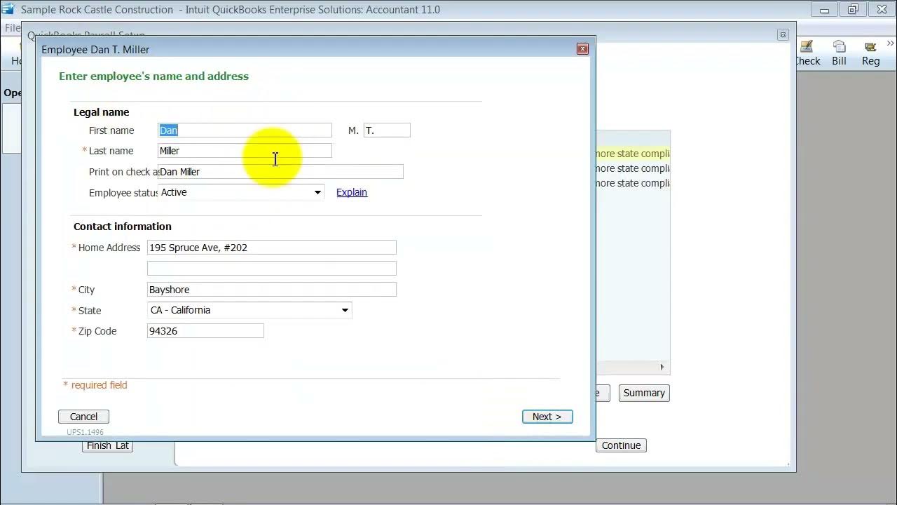 QuickBooks Payroll Payroll Set Up Using the Set Up Interview 2011