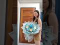 Money bouquet with satin roses #moneybouquet #moneybouquettutorial