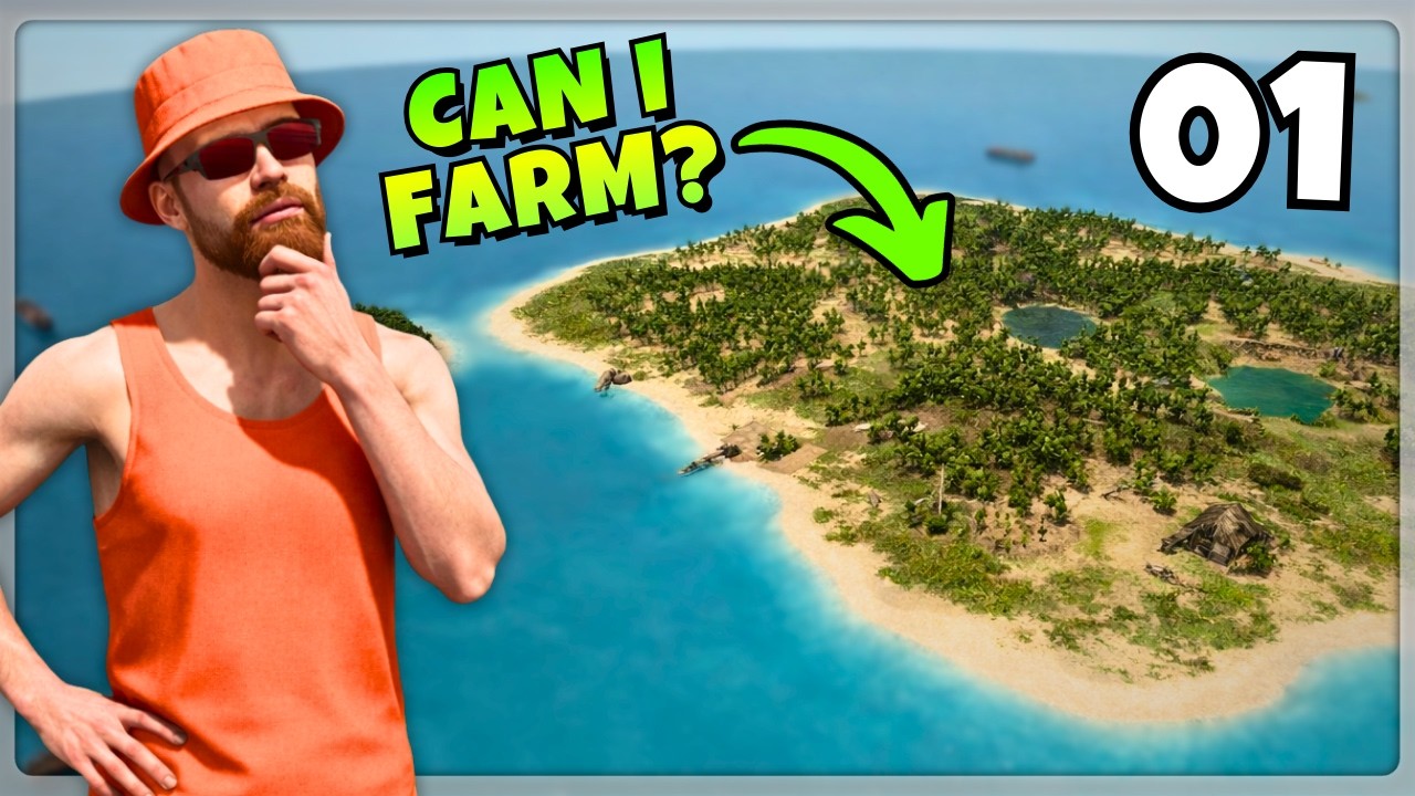 Can I Turn This Deserted Island Into A Thriving Farm? | FS25 Island Survival Challenge