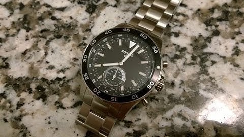 Fossil Q Crewmaster Hybrid Watch - Stainless Steel Version