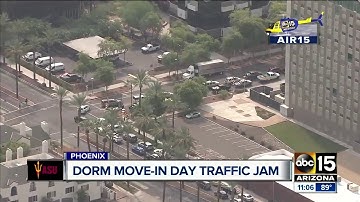 ASU students moving into dorms